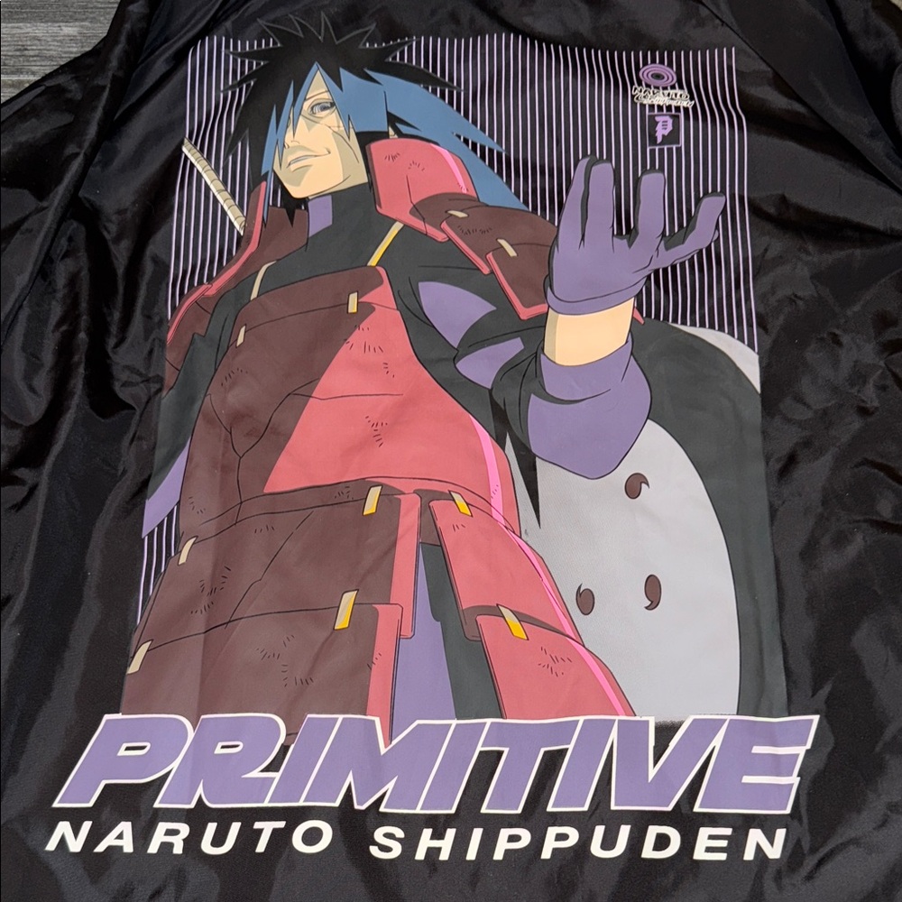 Primitive Anime Graphic Black Windbreaker Naruto shippuden large new tags - Picture 2 of 9